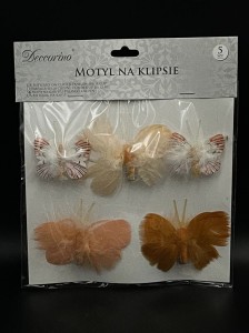 Motyl na klipsie 5 szt.