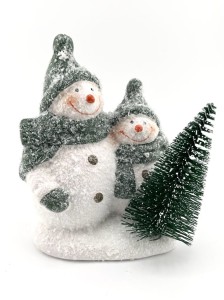 Figurka ceramiczna z choinką