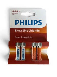 Baterie Philips LR03/4 Extra Zinc