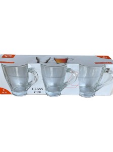 Kubki szklane 3 szt.kpl(24)